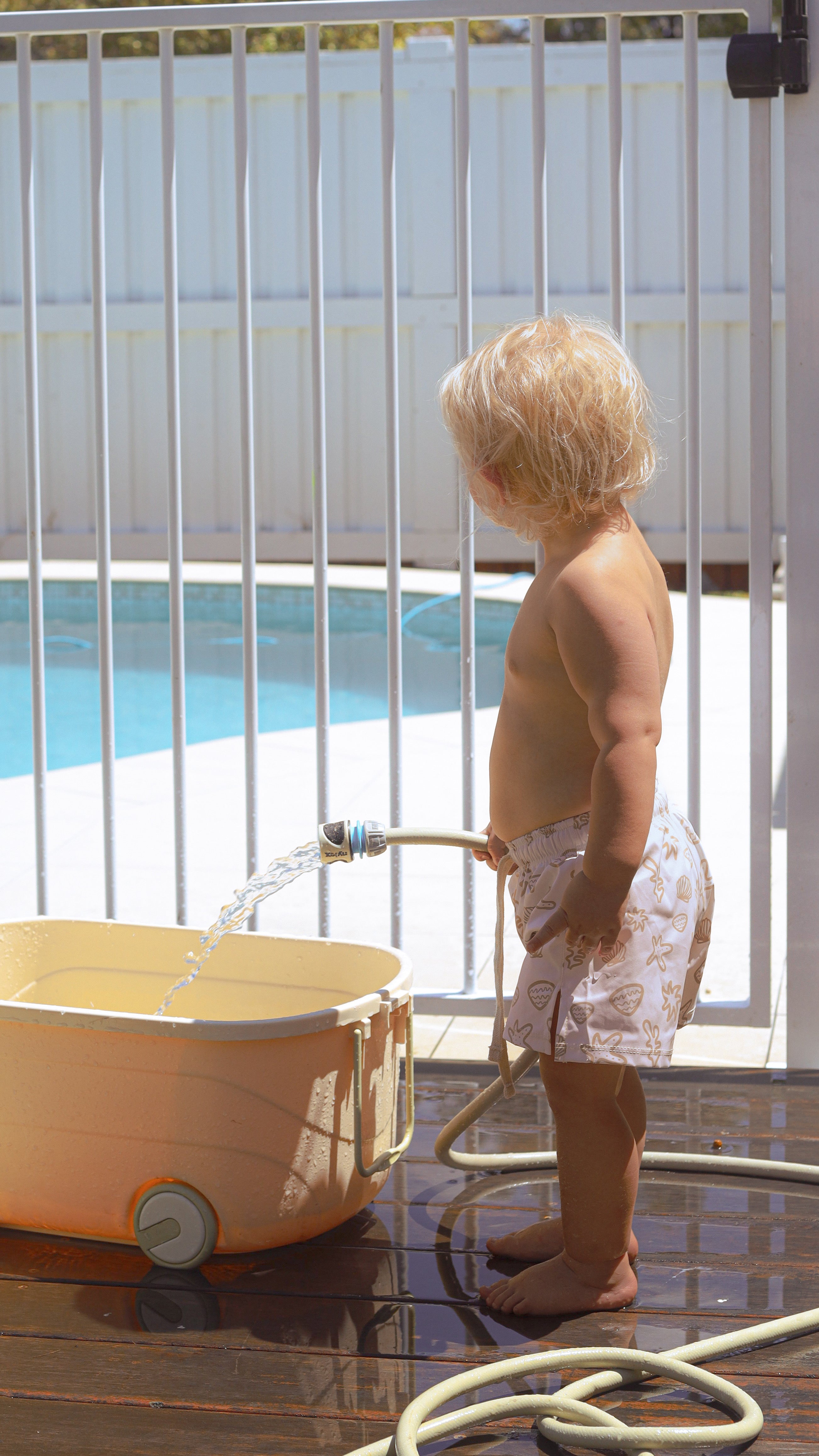 Boys Board Shorts - He Sells Sea Shells