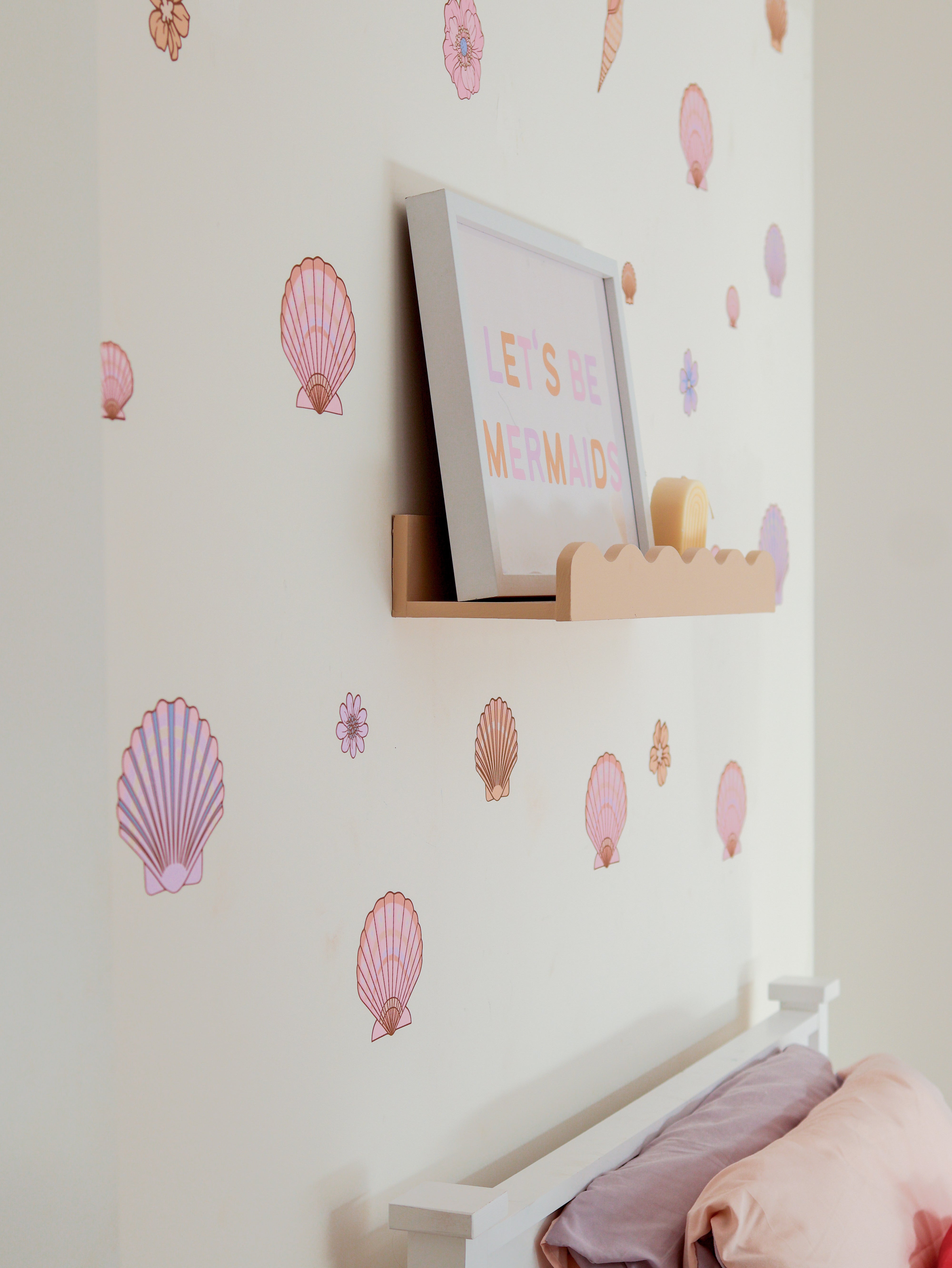 A2 Pastel Flower & Shell Decals